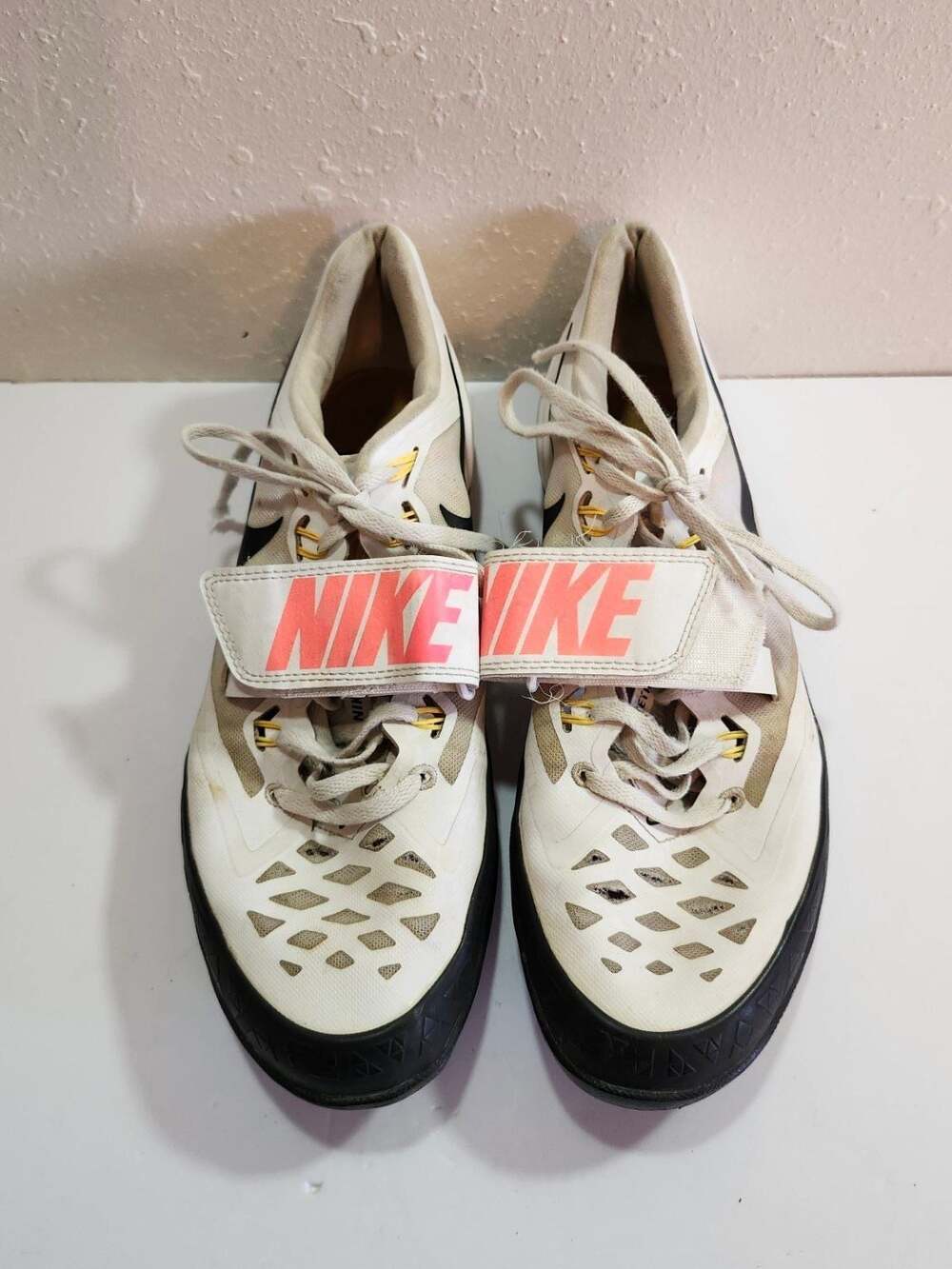 Nike Zoom Rotational 6 White Hyper Pink Throwing Shoes 685131-102 Men's  10.5